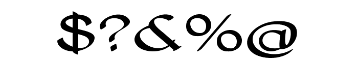 Entreon-ExtraexpandedRegular Font OTHER CHARS