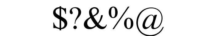 Tralic Font OTHER CHARS